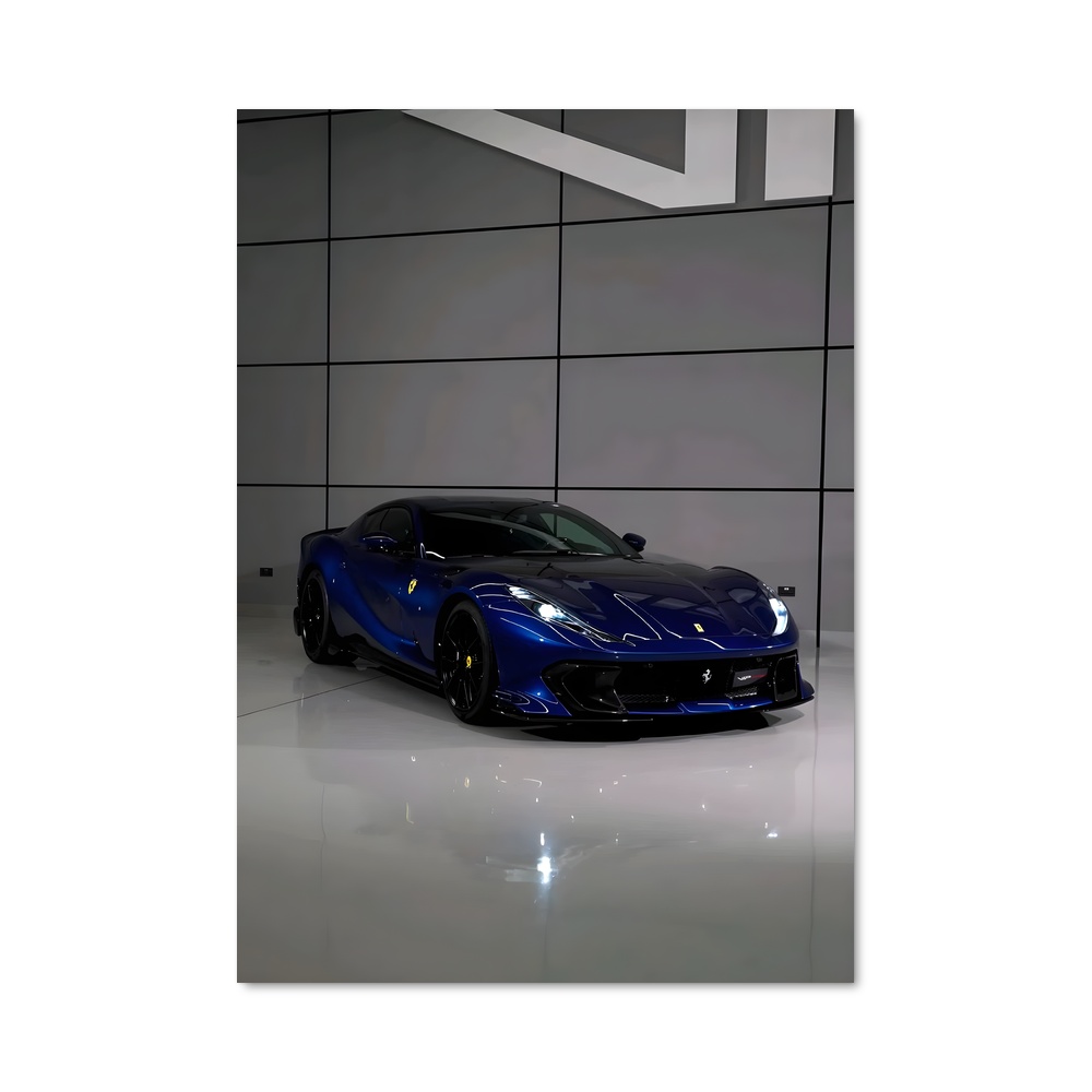 Poster Ferrari Bleu Éclat